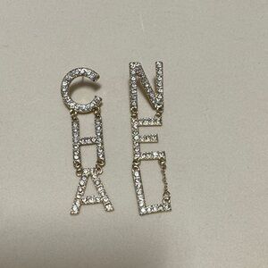 Letter Dangle Earrings